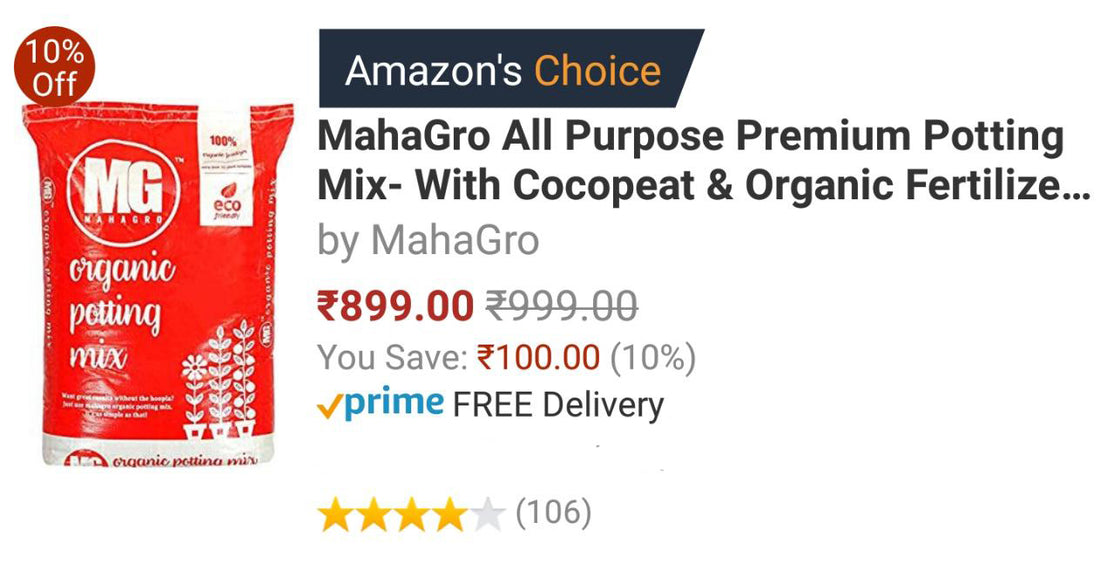 MahaGro Potting mix is amazon recommended!